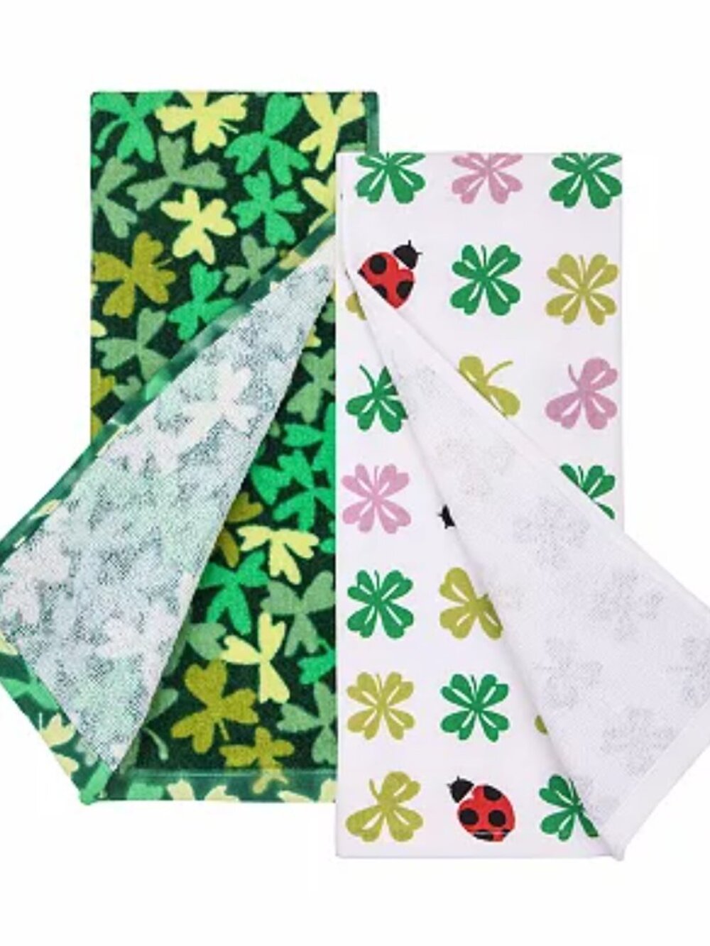 Celebrate Together St. Patrick's Day 2-pk. Shamrock Toss Kitchen Towels